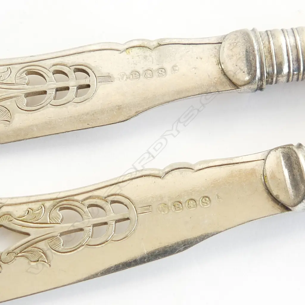 SET 6 EDW S/PLATE & CASEIN FISH SERVICE knives & forks Image 1++