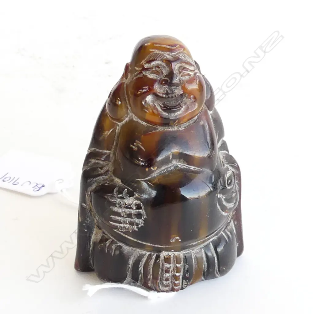 CARVED HORN BUDDHA H.75mm Image 1++