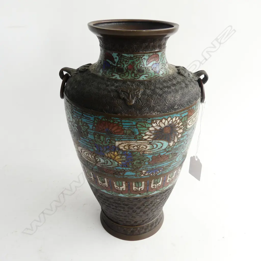 CLOISONNE VASE H.290mm Image 1++