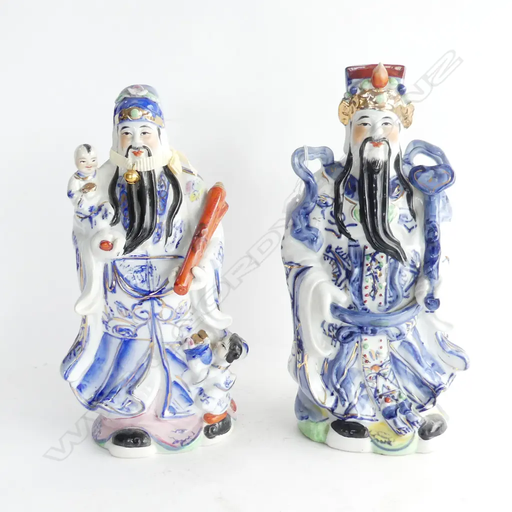 PR CHINESE WISEMEN FIGURES H.330mm Image 1++