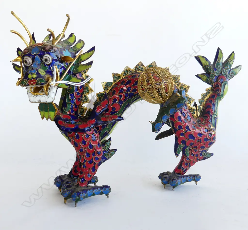 CLOISONNE DRAGON L.290mm Image 1++