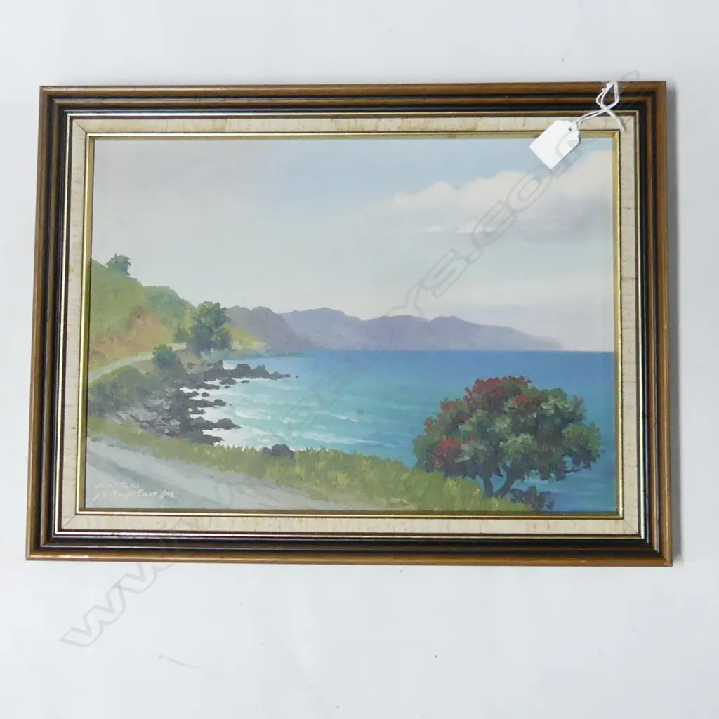 OIL COROMANDLE COAST NEAR TAPU BY JR MAYCLAIR H360 W470MM Image 1++
