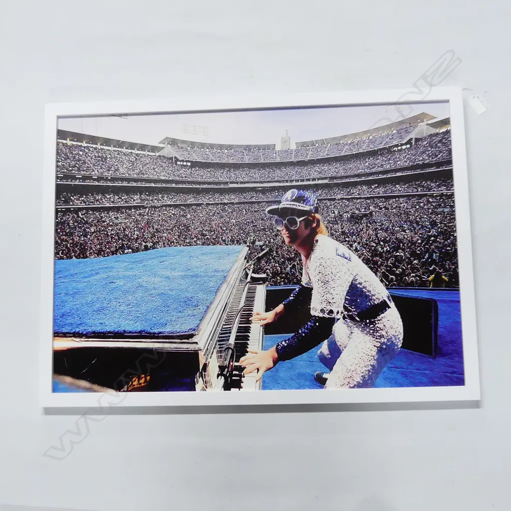 DIGITAL PRINT ON CANVAS; ELTON JOHN DODGER STADIUM CONCERT 1975 480x680mm Image 1++