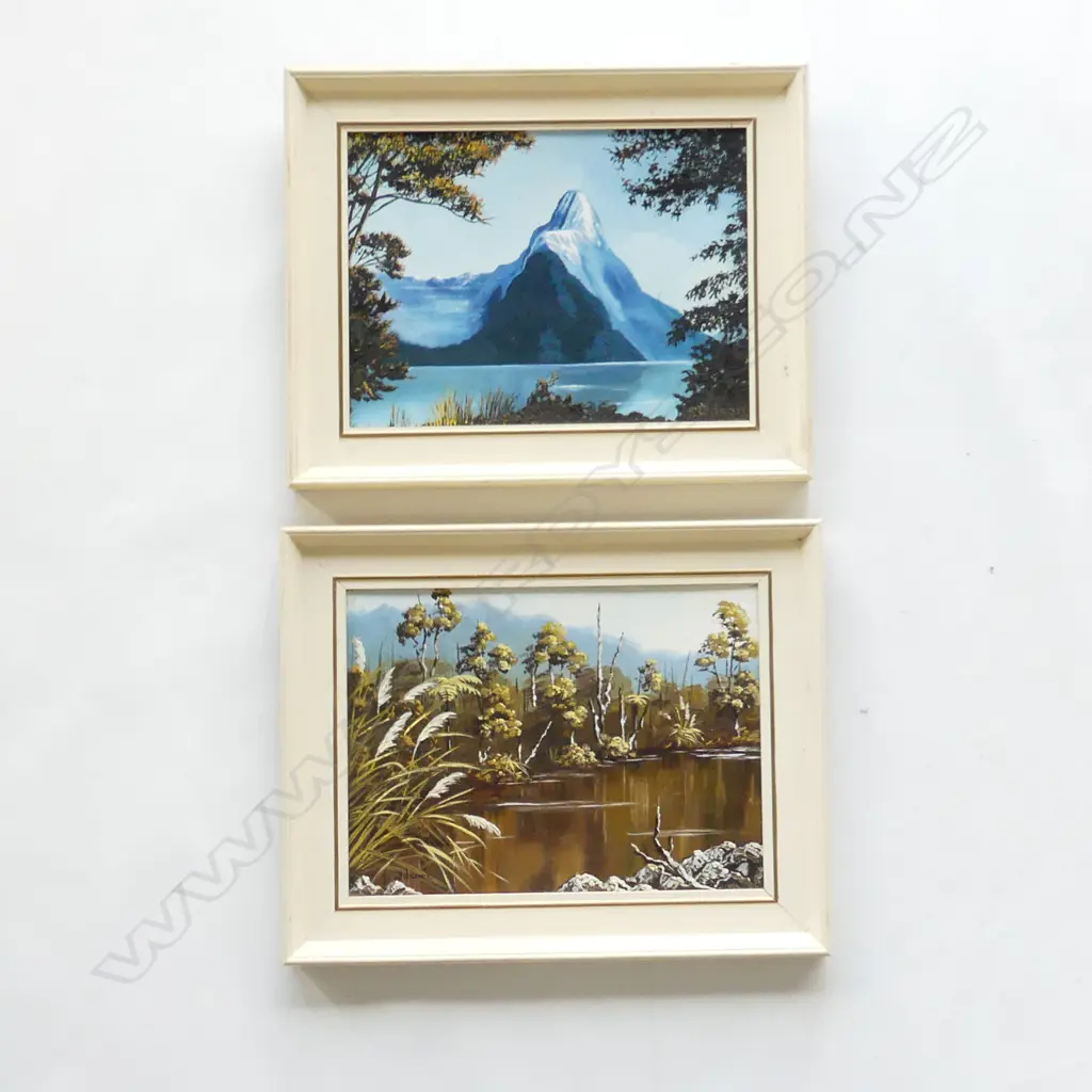 2 X S. WILSON SCENES, OIL ON BOARD, BOTH SIGNE, 290 X 215MM Image 1++
