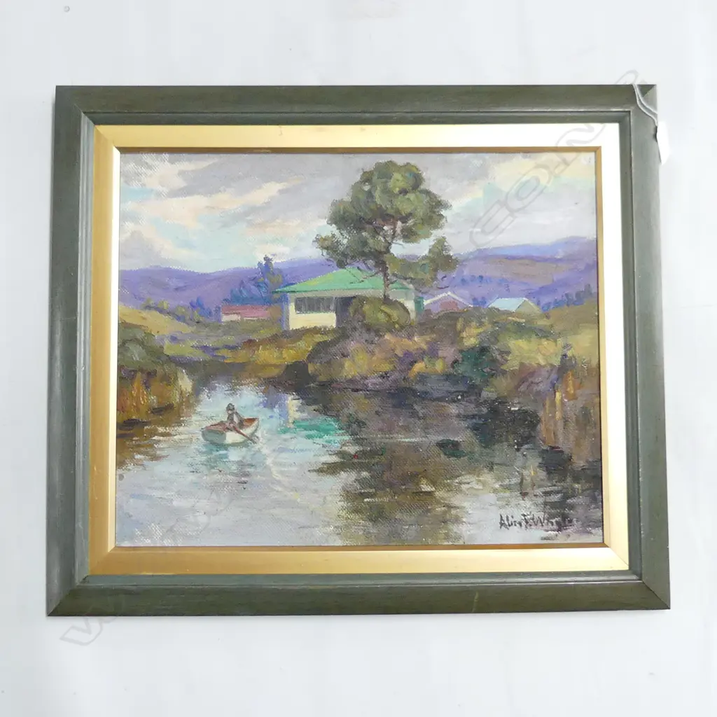 ALICE WHYTE (1880-1952), UNTITLED LANDSCAPE, OIL ON BOARD, 335 x 415mm Image 1++