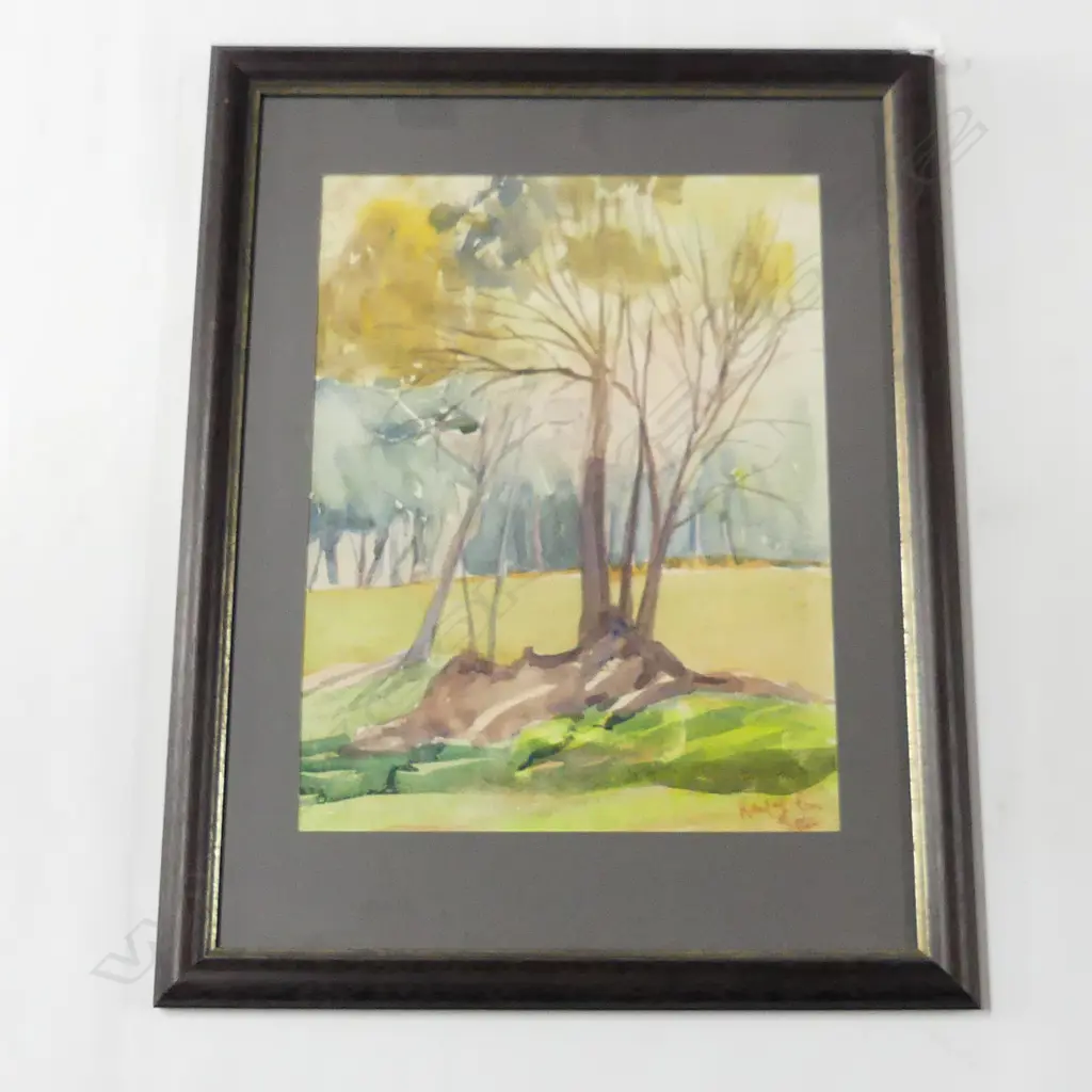 KARL SIMM, LANDSCAPE, W/C, SIGNED & DATED 1942, 420 x 320mm Image 1++