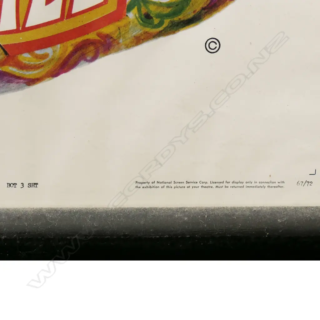 EXTRA LARGE RARE ORIGINAL U.S. 1967 CASINO ROYALE, 2200 x 1100mm (INCL FRAME), SOME FAULTS Image 1++