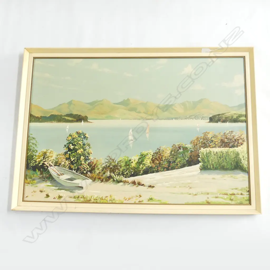 F. CLARK OIL ON BOARD (SIGNED AND DATED 1970) 610 x 880mm Image 1++
