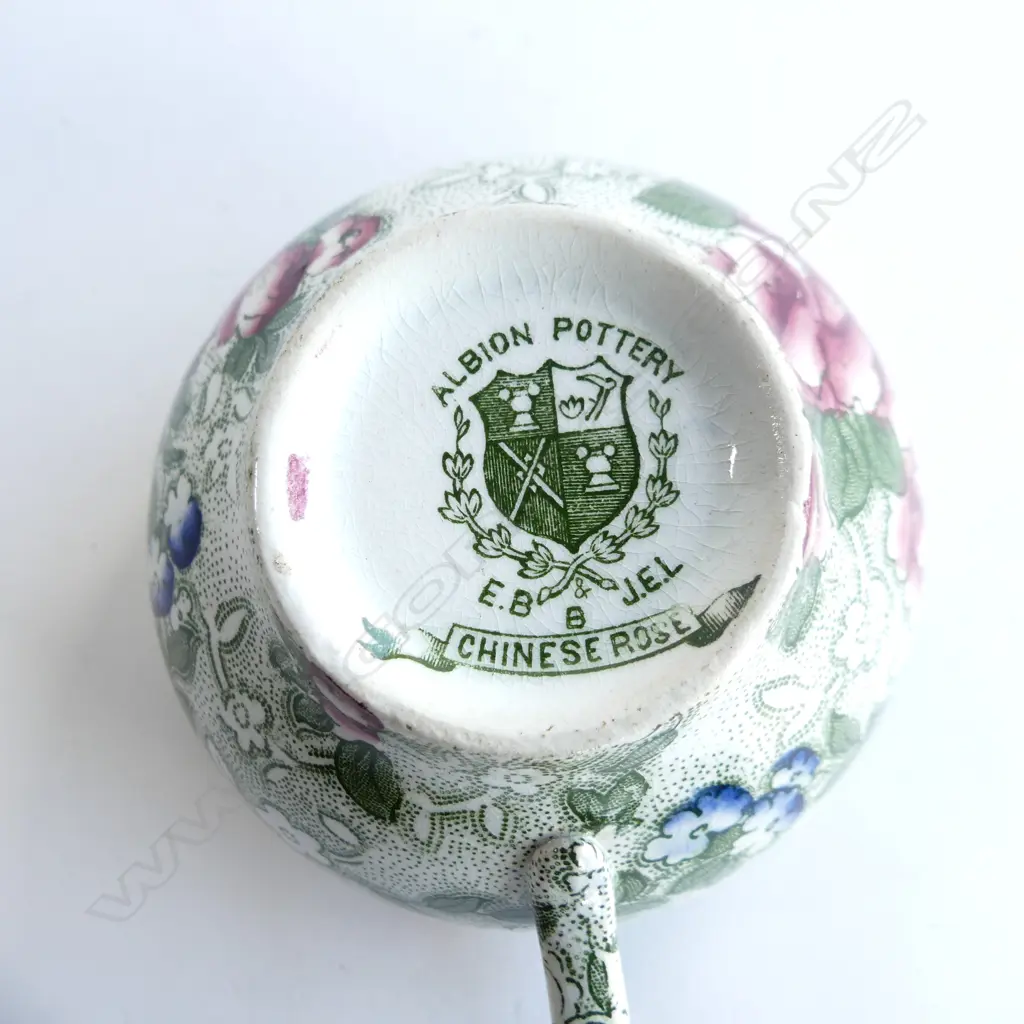 VINTAGE ALBION POTTERY 'CHINESE ROSE' TEA FOR TWO SET; TEAPOT Image 1++