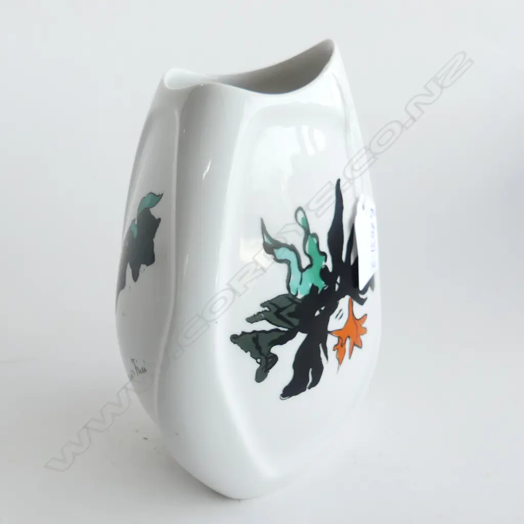 LEONOR FINI DECORATED VERBANO VASE C1950 Image 1++