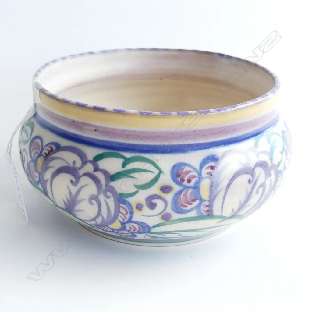 POOLE (CARTER STABLER ADAMS) BOWL stylised florals Dia.150mm Image 1++