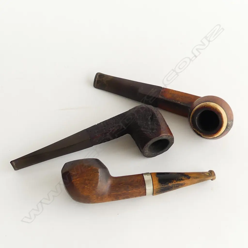 THREE VINTAGE SMOKING PIPES – PARKER ENGLAND Image 1++