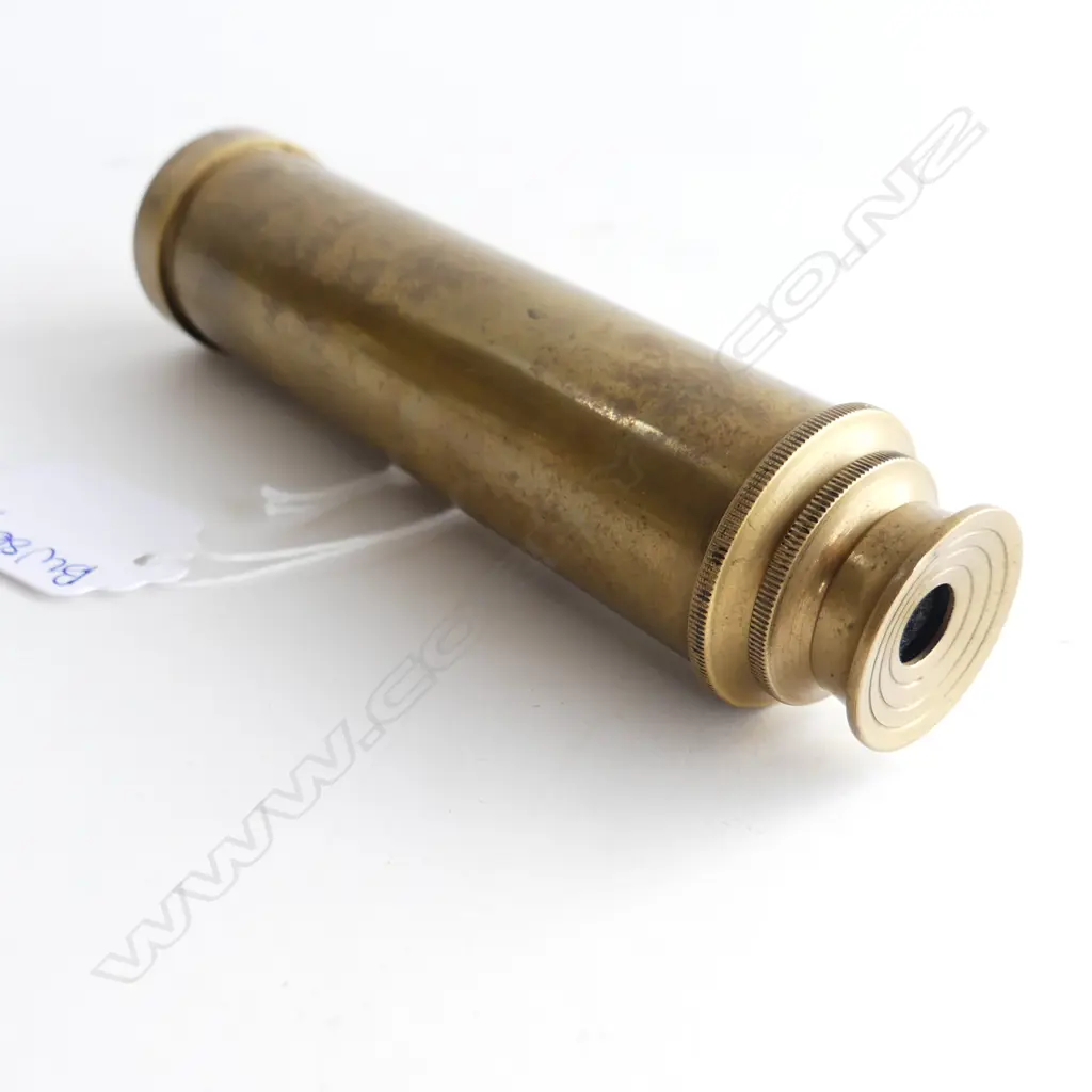 BRASS EXTENDABLE 3 DRAW TELESCOPE 'ROSS LONDON' L.135 / 300mm Image 1++