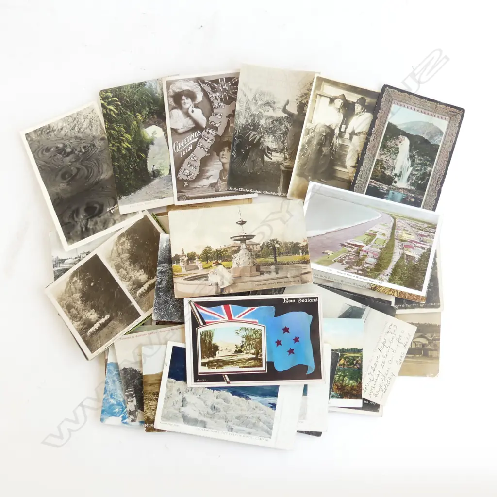 COLLECTION OF EARLY NZ POSTCARDS Image 1++