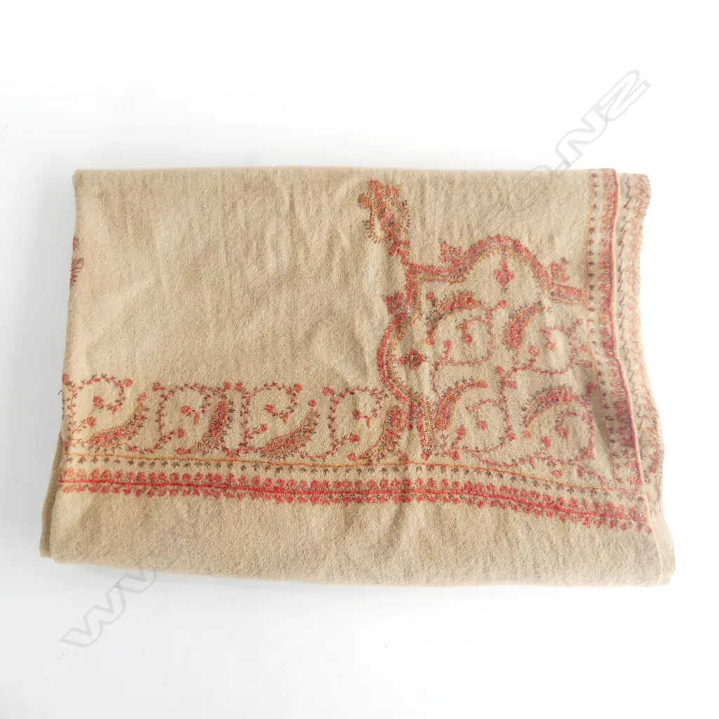 19TH CENTURY EMBROIDERED BLANKET  Image 1++