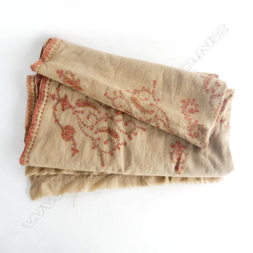 19TH CENTURY EMBROIDERED BLANKET  Image 1++
