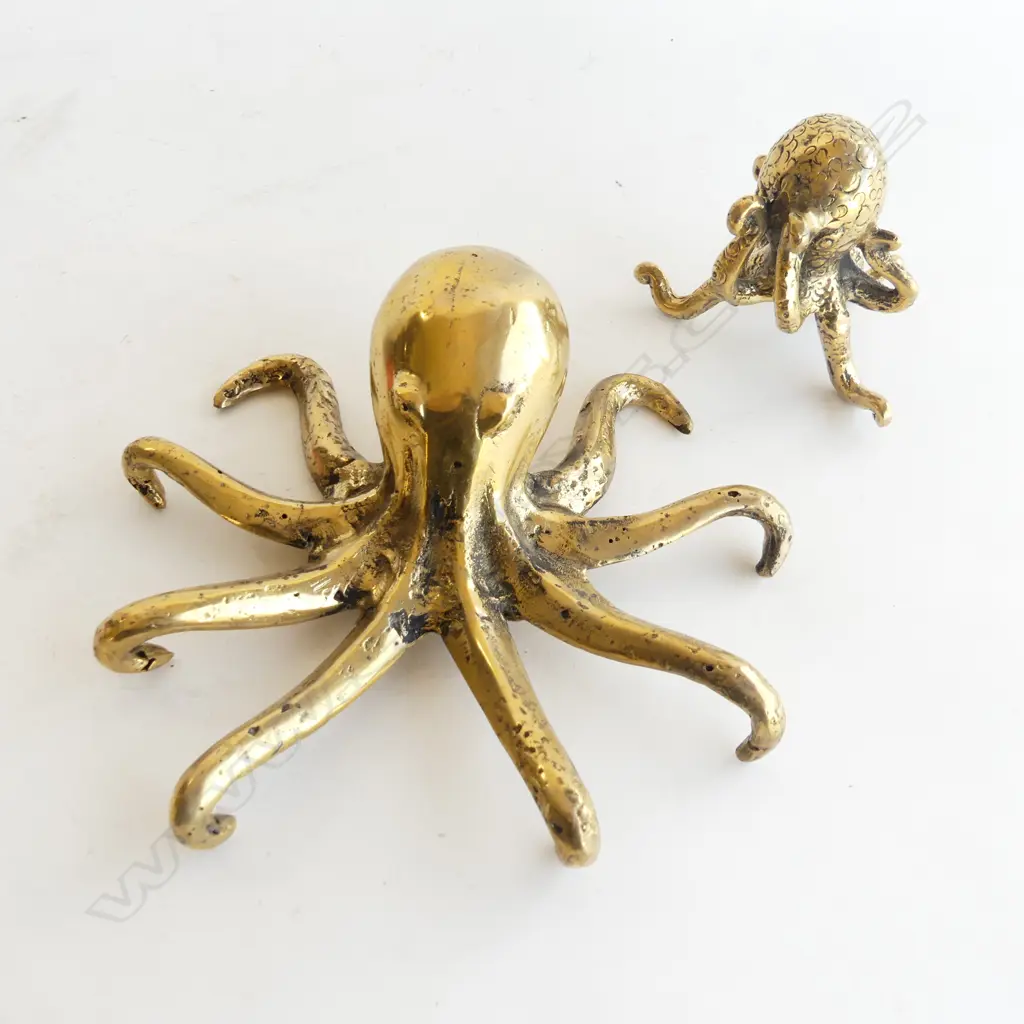 2 BRASS OCTOPUS W.185mm Image 1++