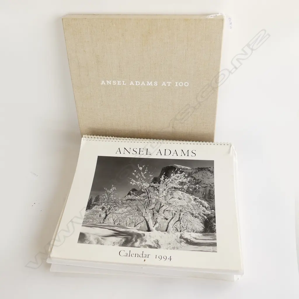 ANSEL ADAMS BOOK 'AT100' + 14 B & W CALENDERS 1990'S ex Jill Mandeno estate Image 1++