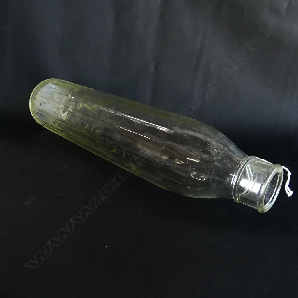 VINTAGE SHELL OIL ONE QUART BOTTLE H.365mm Image 1++