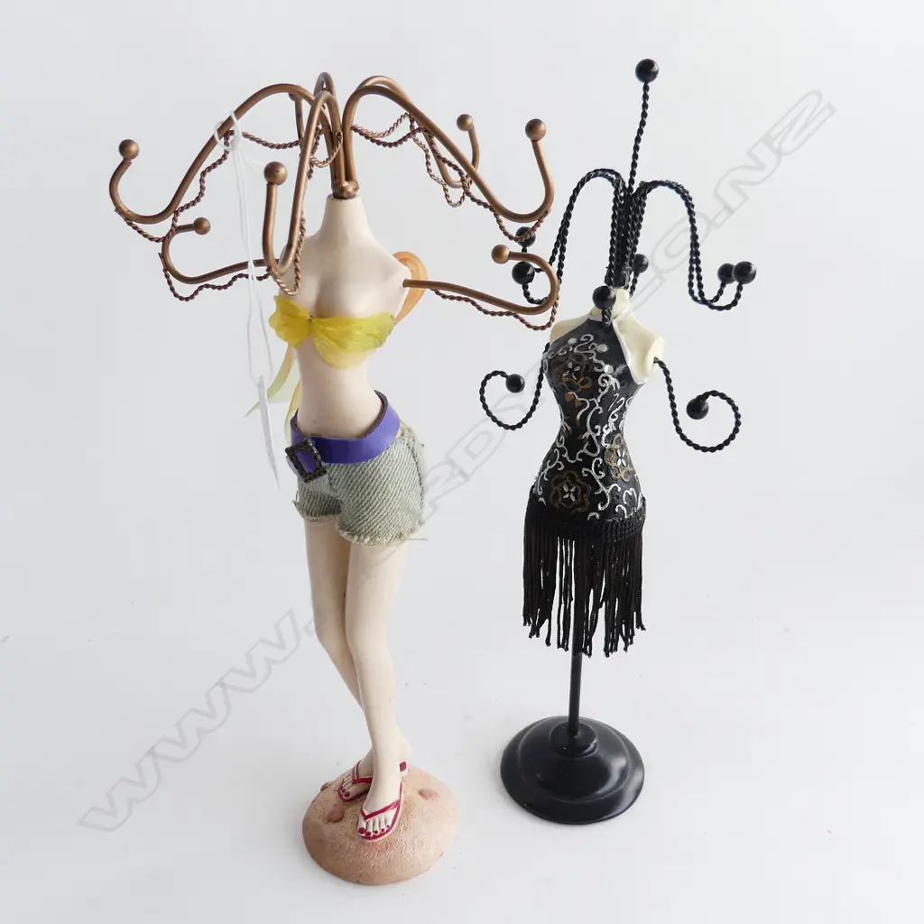 2 FIGURATIVE JEWELLRY STANDS  H 290 MM Image 1++