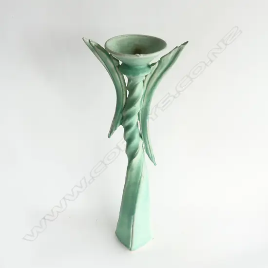 TALL CERAMIC ART CANDLESTAND H.640mm some small faults