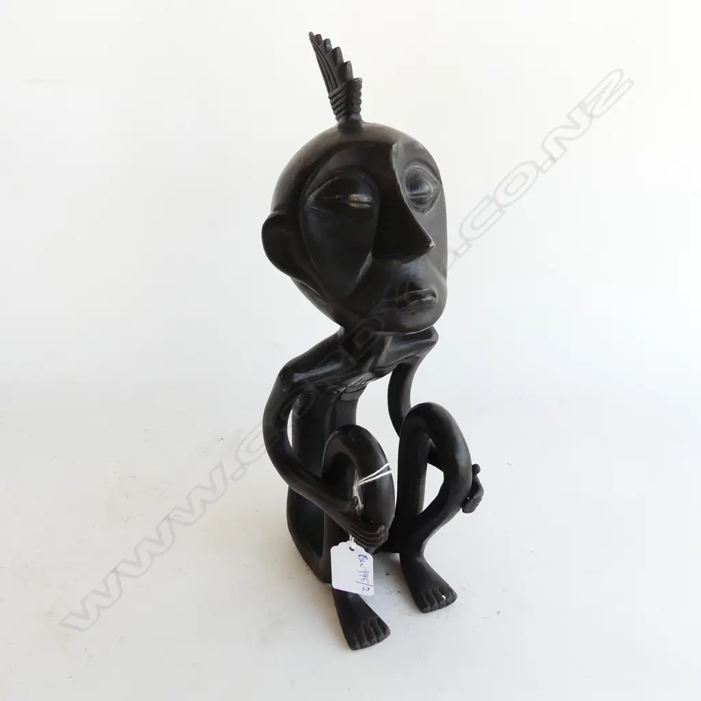 BRONZE AFRICAN FIGURE H.320mm Image 1++