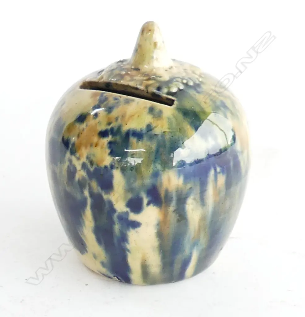 PETER HUTSON POTTERY MONEY BOX H. 100MM Image 1++