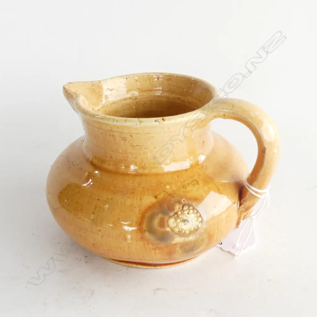 JOVAN RANCICH GLAZED POTTERY FAT BODY JUG. H. 90MM Image 1++