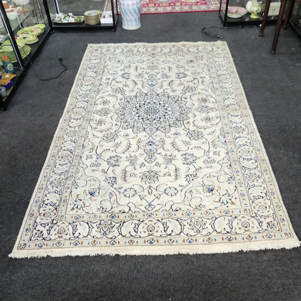 LG HAND KNOTTED PERSIAN WOOL / SILK PILE RUG 1600x2600mm w. 2023 $2500 CERTIFICATE Image 1++