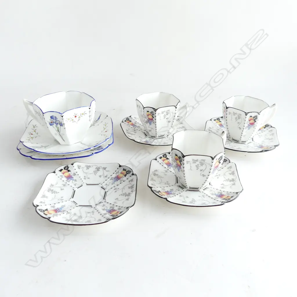 4 SHELLEY C/S (BLUE PLATE w. HAIRLINE) + EXTRA PLATE Image 1++