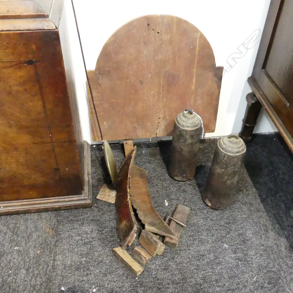 GEORGE III MAHOGANY LONG CASE CLOCK; MOON PHASE... Image 1++