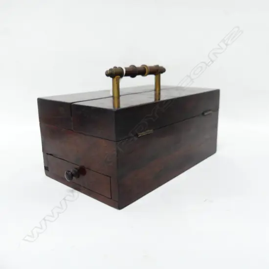 ANTIQUE ROSEWOOD WRITING CASE W.230mm