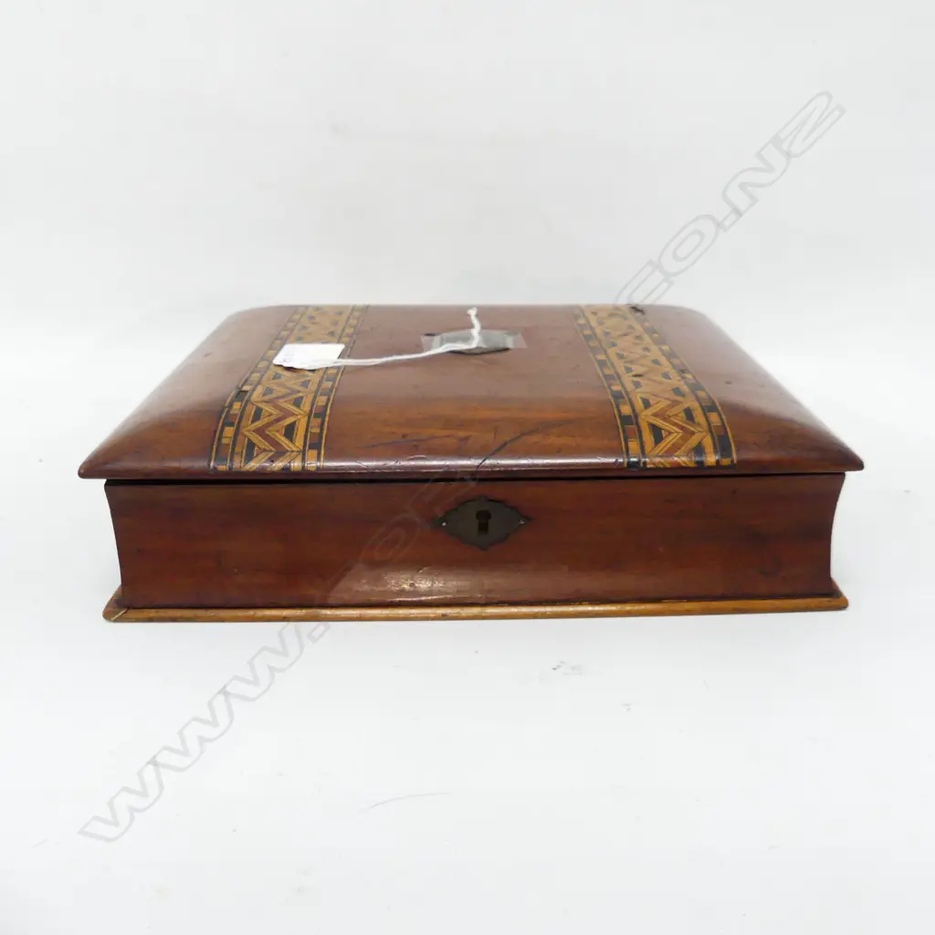 ANTIQUE INLAID CASE; BOOK FORM 250x215mm Image 1++