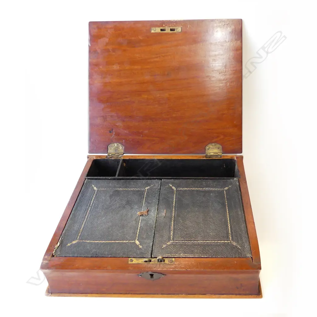 ANTIQUE INLAID CASE; BOOK FORM 250x215mm Image 1++