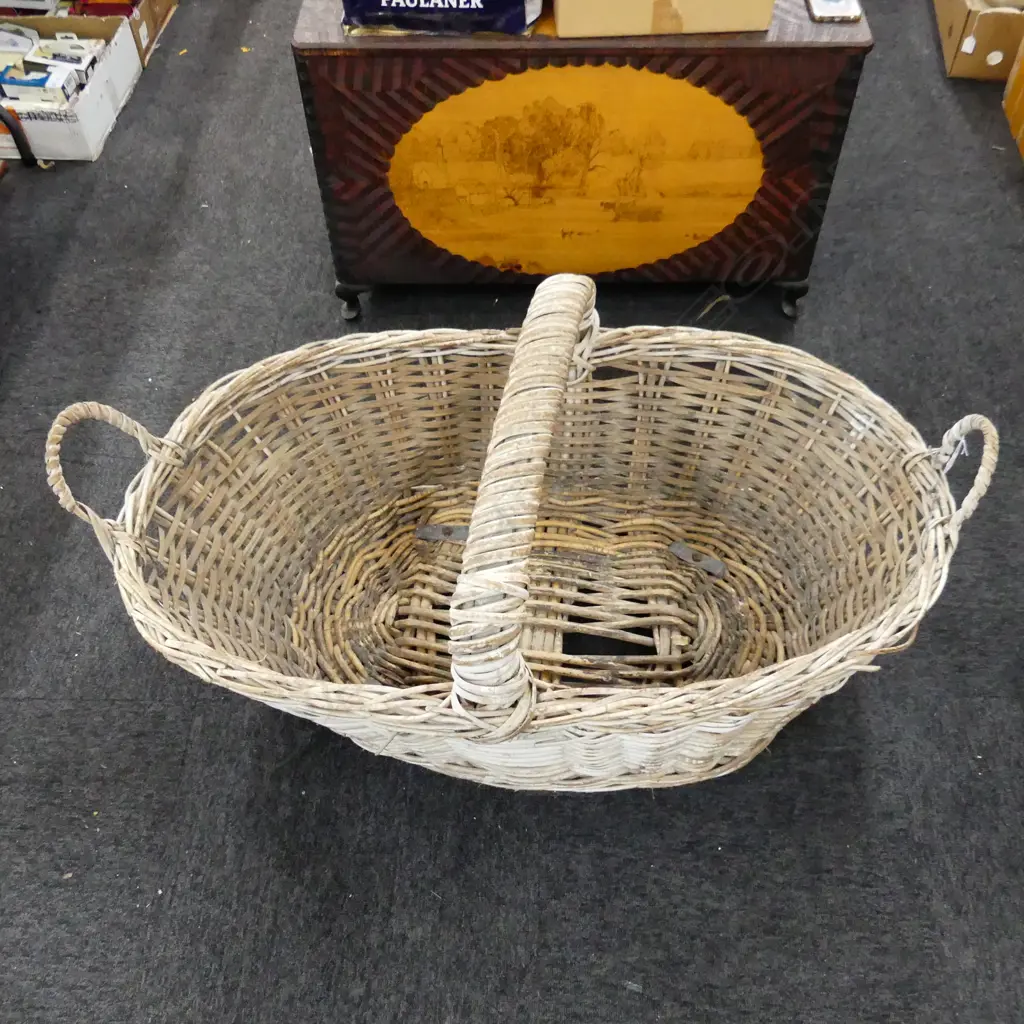 LARGE VINTAGE BASKET L 1060 MM Image 1++