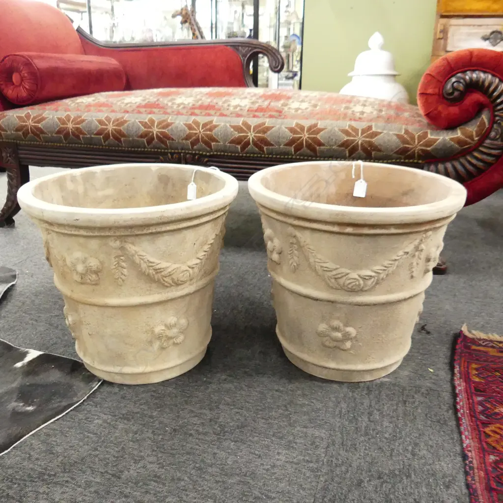 PR SMALL FRENCH URN OLD STONE GARDEN POTS Image 1++