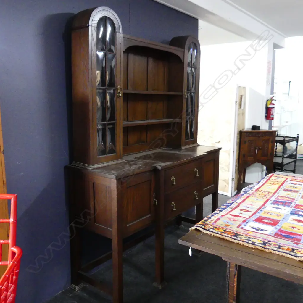 EARLY 20thC OAK SIDEBOARD 1550x550x2055mm Image 1++