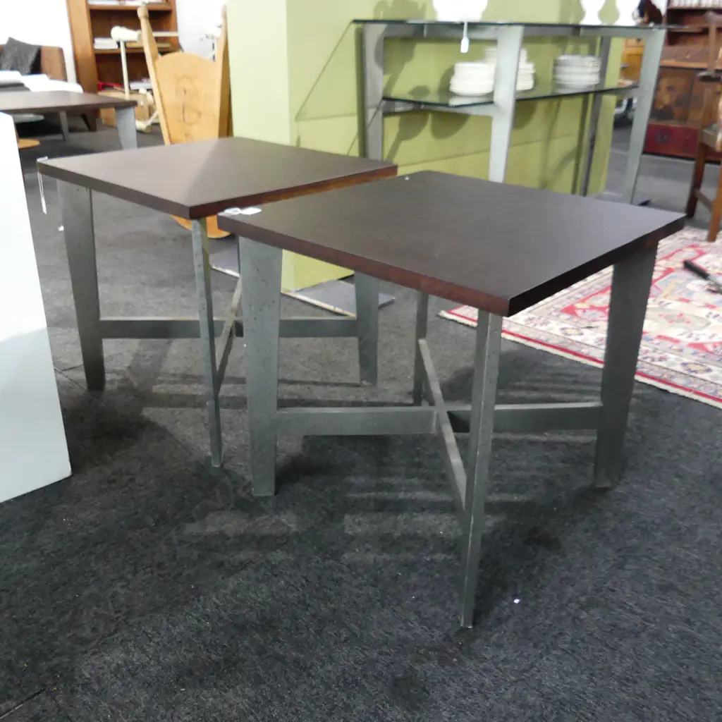 PR MODERN SIDE TABLES 610x610x600mm Image 1++
