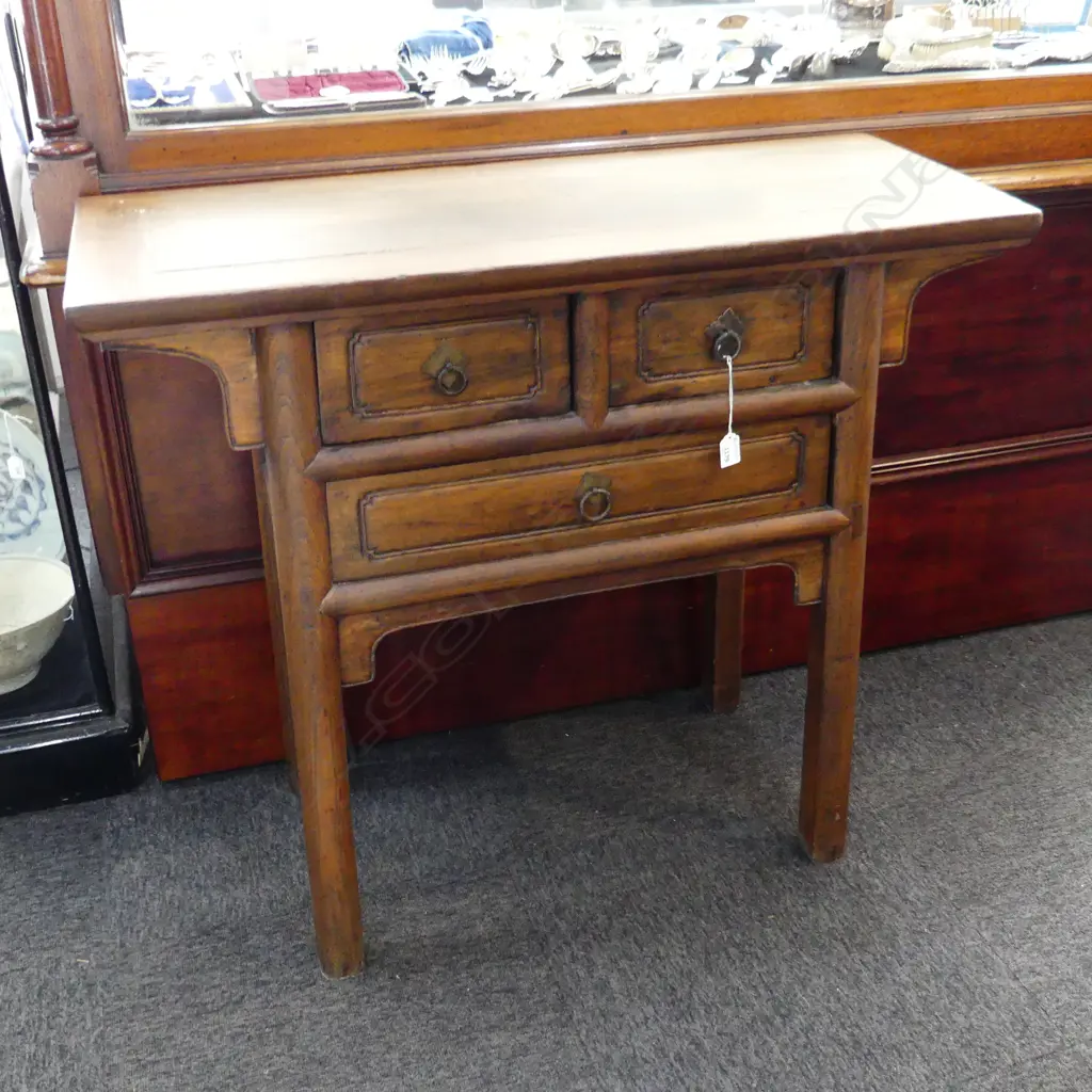 ORIENTAL WOODEN SIDE TABLE 960x400x830mm Image 1++