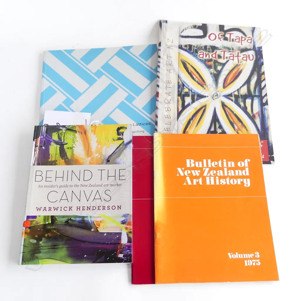 5 ART BOOKS/F FEU,U/I SCOTT/ATR BULLETIN VOL 3 + 6/ SIGNED COPY OF BEHIND THE CANVAS BY W HENDERSON Image 1++