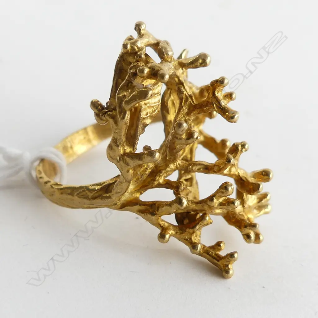 RING IN THE FORM OF BRANCH CORAL (COSTUME) Image 1++