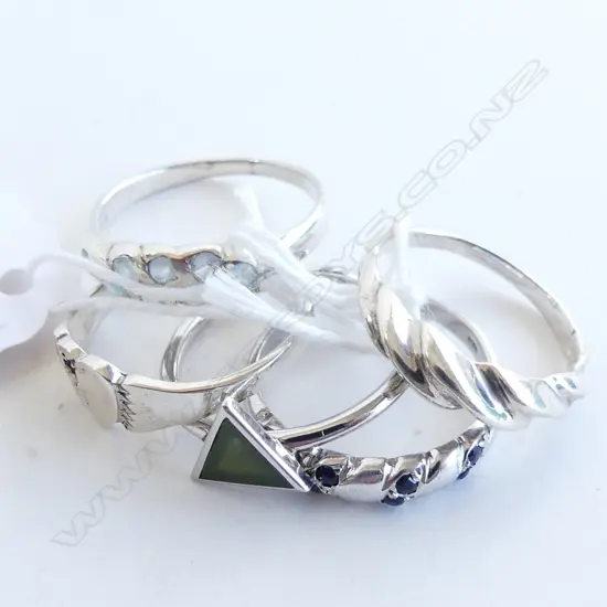5 925 SILVER RINGS