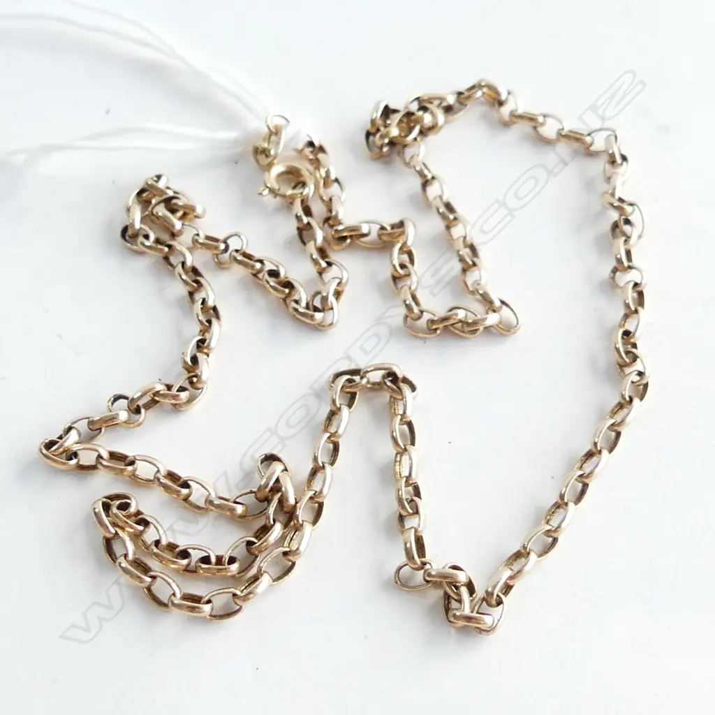 9ct GOLD NECK CHAIN L.440mm 2.26gms Image 1++