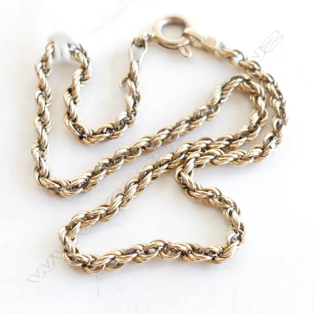 14CT FINE GOLD CHAIN BRACELET 3.3 GRAMS Image 1++