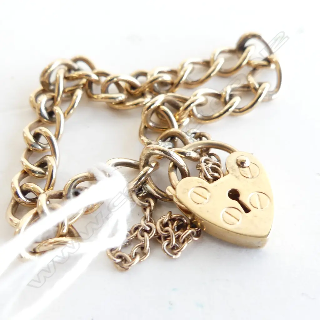 9CT GOLD LOCKET BRACELET 8.5GMS  Image 1++