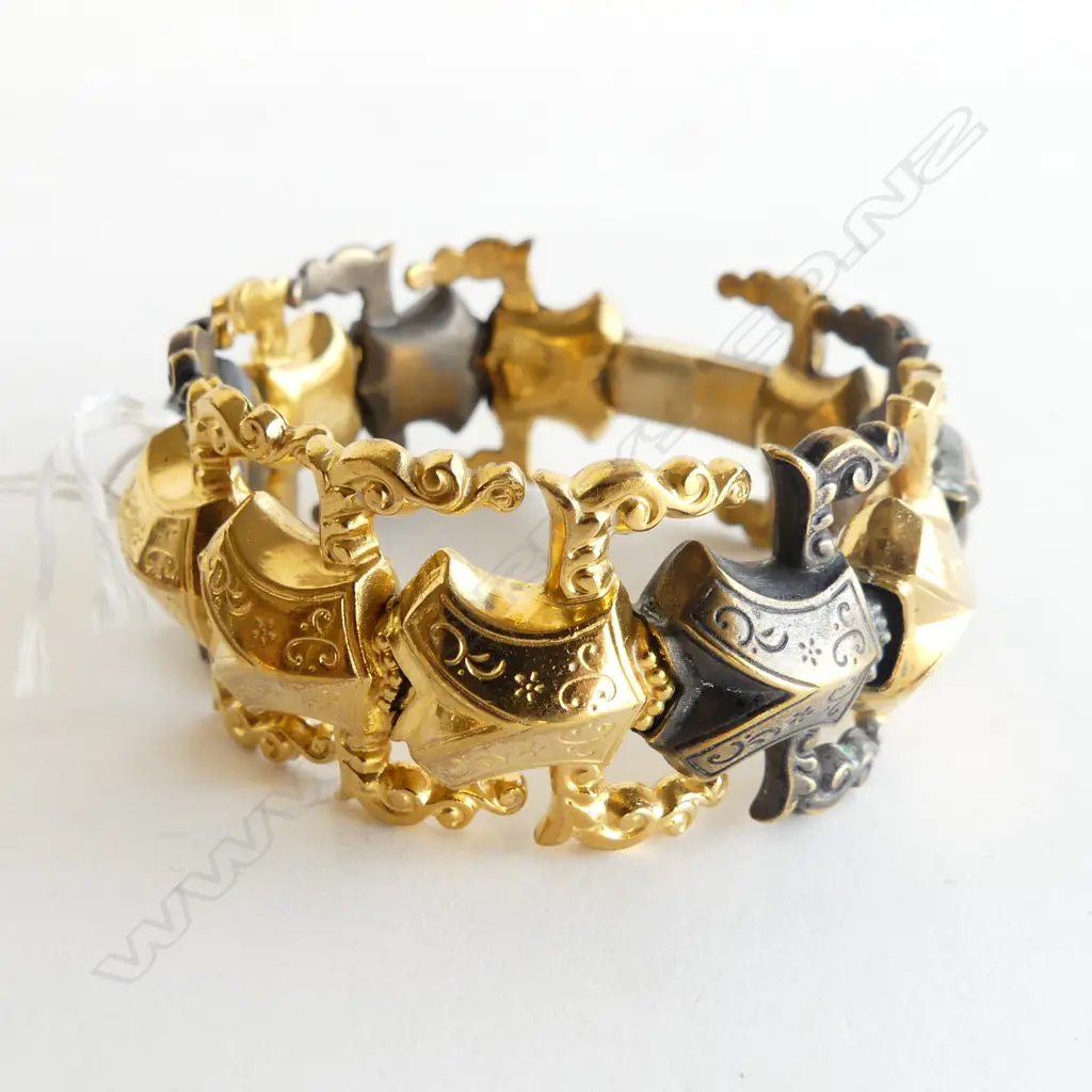ROLLED GOLD & METAL BRACELET Image 1++