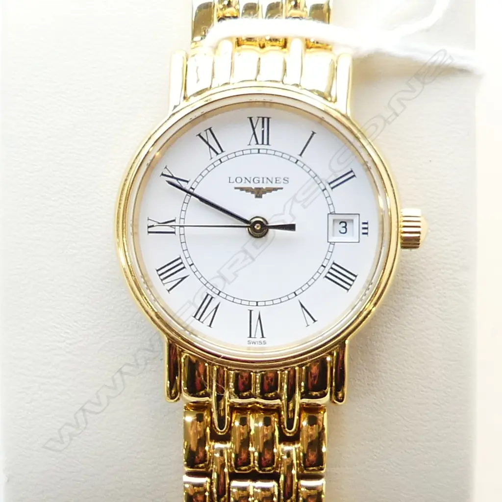 WOMEN'S LONGINES PRESENCE WATCH, #L4.220.2,  WITH ADDIT. LINKS & ORIG BOX. Image 1++