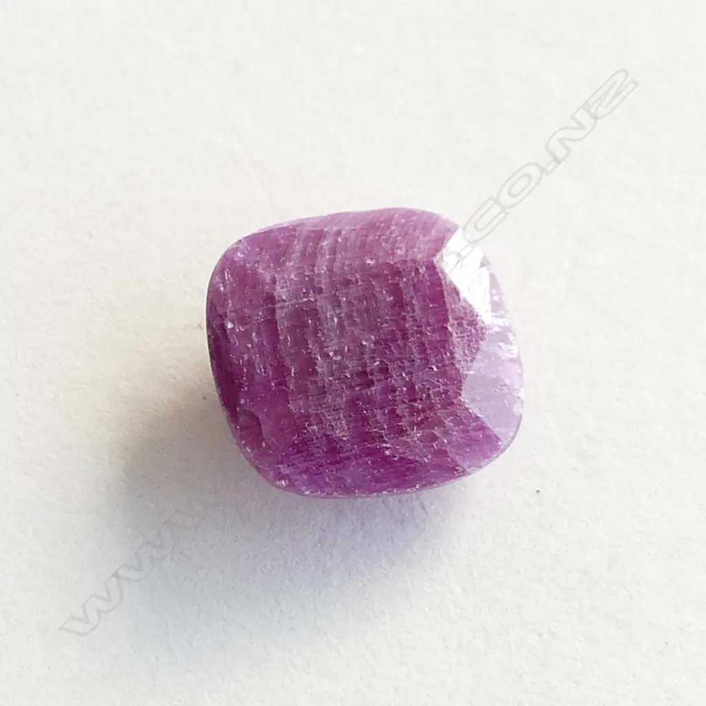 NATURAL CUSHION CUT RUBY (WITH STONE ID REPORT) Image 1++