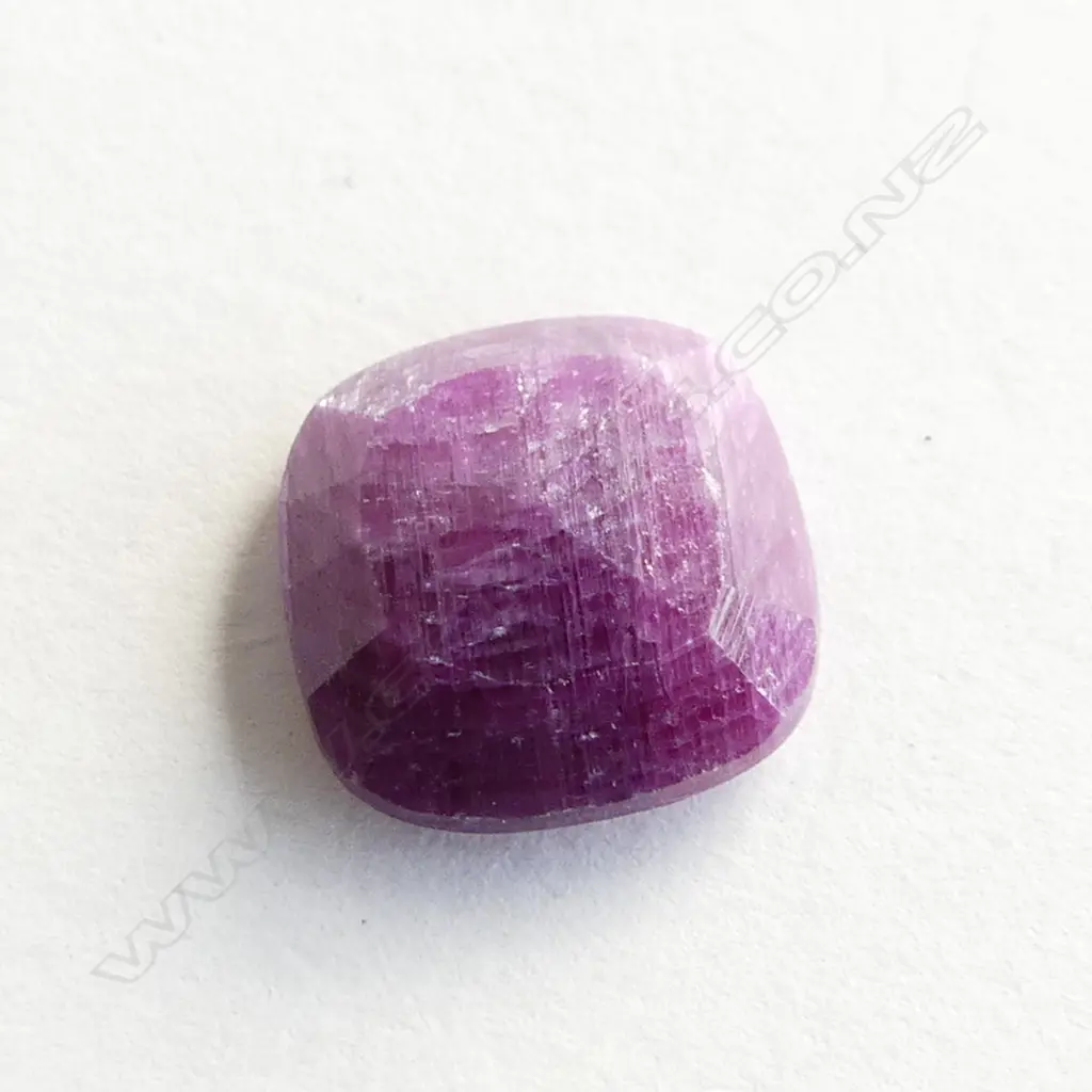 NATURAL CUSHION CUT RUBY (WITH STONE ID REPORT) Image 1++