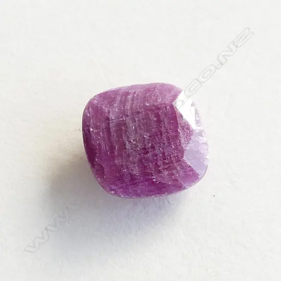 NATURAL CUSHION CUT RUBY (WITH STONE ID REPORT)